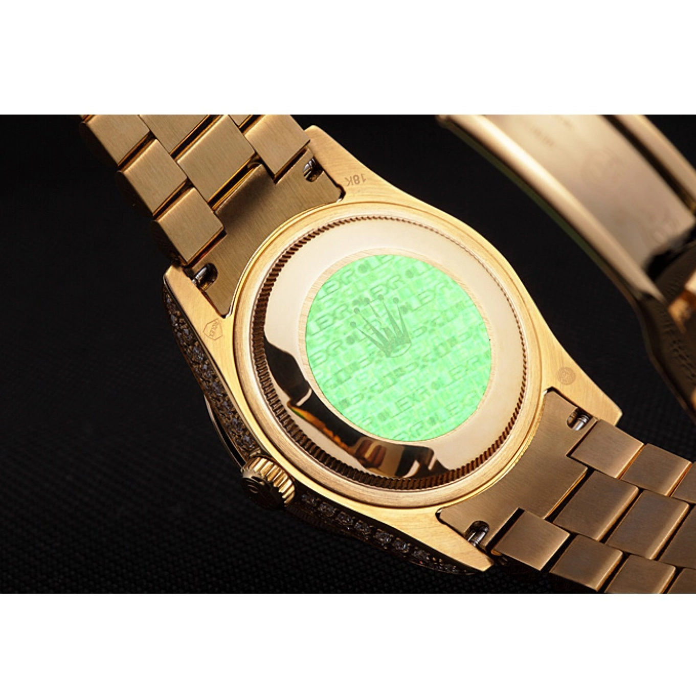 Aaa replica watch Diamonds Yellow Gold-srl185 Day-Date Swiss Rolex 621615 0724